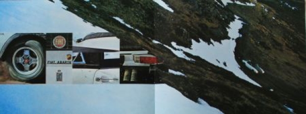 Fiat 124 Abarth Rally Modellprogramm 1972 Automobilprospekt (7286)